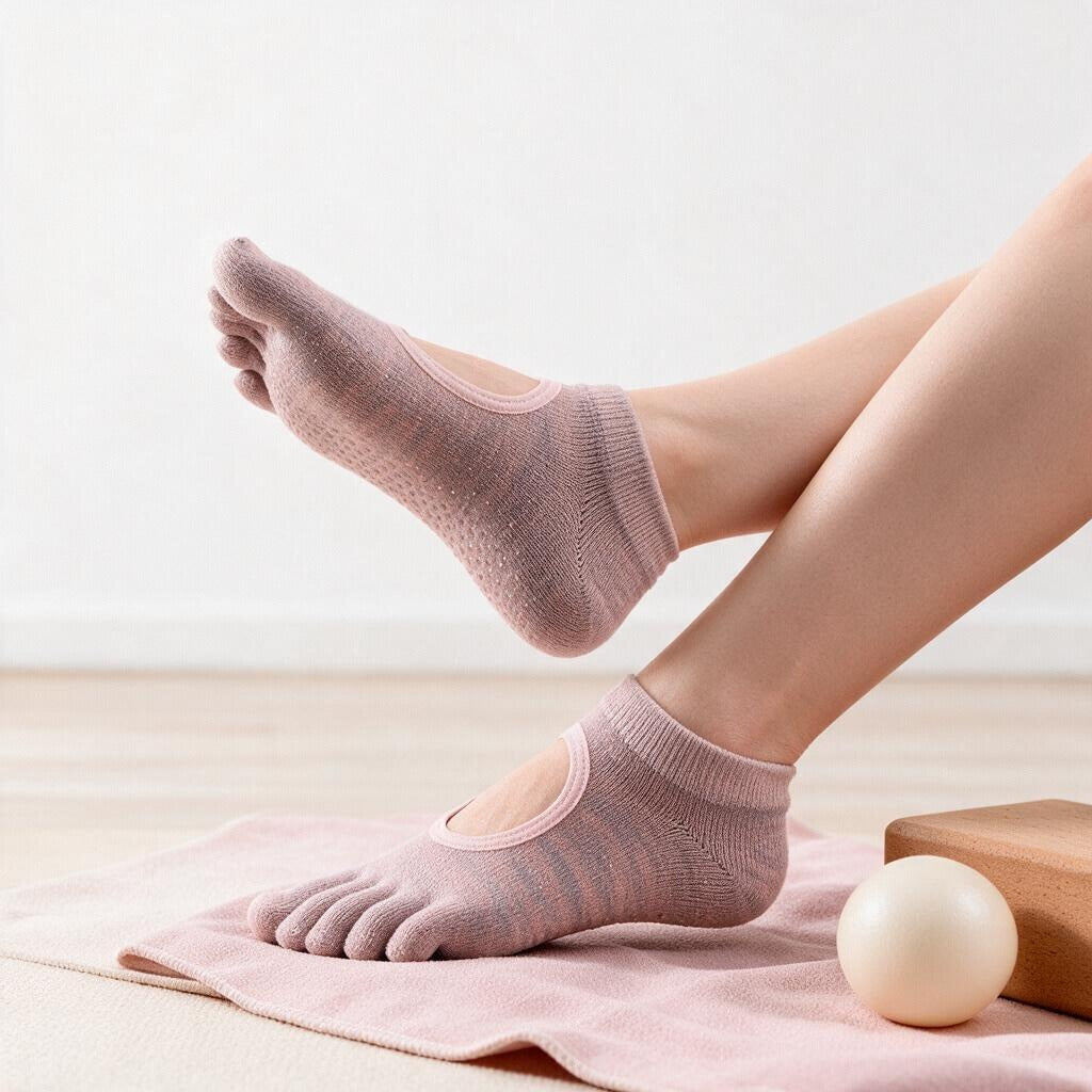 Five-Finger Non-Slip Yoga Socks | Full-Toe Grip Socks